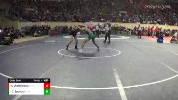 4A-160 lbs Cons. Semi - Caleb Spencer, Catoosa vs Kale Charboneau, Wagoner