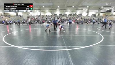 70 lbs Champ. Round 1 - Jase Merritt, Seymour Youth Wrestling Club vs Rory Paulsen, Wildcats Wrestling