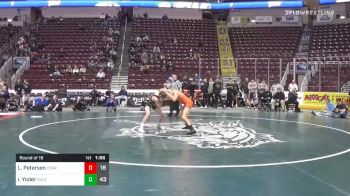 132 lbs Prelims - Lucas Peterson, Corry Area Hs vs Ian Yoder, Southern Columbia Area Hs