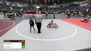 81 lbs 3rd Place - Bentley Maddox, Brothers Of Steel vs Retro Benson, Lemmon/McIntosh Cowboys