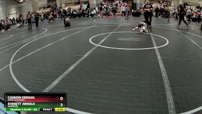 40 lbs 5th Place Match - Cannon Deegan, SMWC Wolfpack vs Everett Arnold, Warriors
