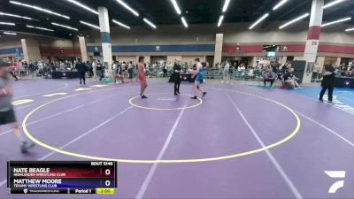 190 lbs Quarterfinal - Nate Beagle, Highlander Wrestling Club vs Matthew Moore, Texans Wrestling Club