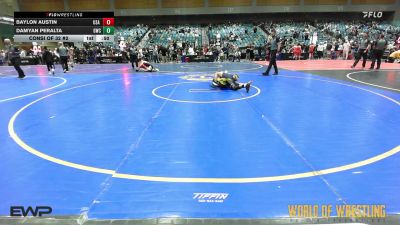 125 lbs Consi Of 32 #2 - Baylon Austin, USA Gold vs Damyan Peralta, General Wrestling Club
