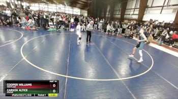 95 lbs Champ. Round 2 - Cooper Williams, Westlake vs Carson Altice, Empire