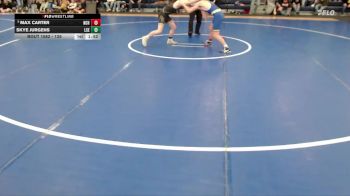126 lbs Consolation Bracket - Max Carter, Norton Community HS vs Skye Jurgens, Lincoln Southeast