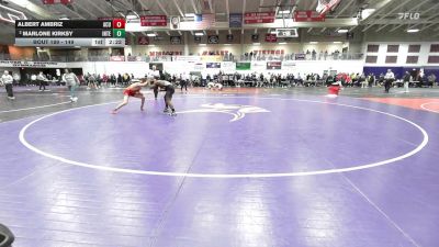 149 lbs Champ. Round 2 - Albert Ambriz, Arizona Christian University vs Marlone Kirksy, Indiana Tech