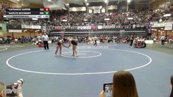 190 lbs Quarterfinal - Caydance Carter, Plainville HS vs Kaitlyn McCreery, Phillipsburg HS