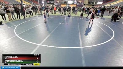 67 lbs Cons. Round 3 - Hayes Daniel, AR vs Kamren Schuebel, WI