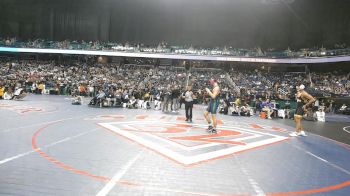 8A 175 lbs Quarterfinal - Aaron Sadler, Green Level vs James Bailey, East Mecklenburg High School