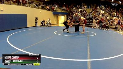 87-93 lbs Quarterfinal - Wyatt Pinson, School Of The Osage vs Julian Henriquez, Warsaw