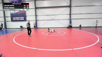 120 lbs Rr Rnd 2 - Leiland White, The Shop 814 vs Ayden Jimenez, Grit Mat Club Blue