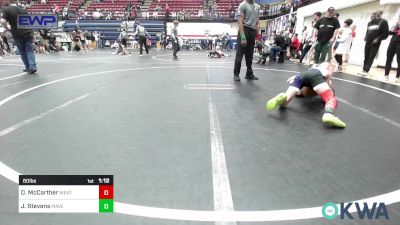 80 lbs Semifinal - Daxon McCarther, Weatherford Youth Wrestling vs Jaken Stevens, Maverick Elite Wrestling