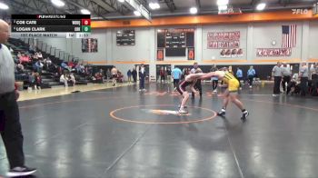 190 lbs 1st Place Match - Logan Clark, Cedar Rapids Kennedy vs Coe Cate, Western Dubuque