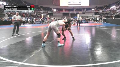 6A 165 lbs Quarterfinal - Ruben Gomez, Brookwood Jr-Sr vs Drake Pabst, Pell City