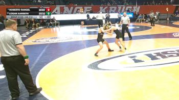 2A 113 lbs Cons. Round 1 - Logan Aarseth, Crystal Lake (South) vs Roberto Rangel, Oak Forest