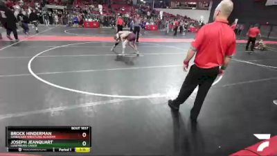 125 lbs 1st Place Match - Brock Hinderman, Sarbacker Wrestling Academy vs Joseph Jeanquart, Luxemburg-Casco