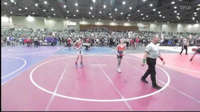 98 lbs Round Of 32 - Justin Osburne, Redwood WC vs Aj Dolbear, Daly Middle School