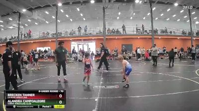 70 lbs Cons. Semi - Alandra Campoalegre, Cobra Wrestling Club vs Brecken Tanner, LA Elite Wrestling