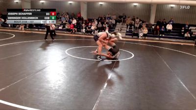 157 lbs Champ. Round 2 - Deringer Hollenbeck, Colorado School Of Mines vs Joseph Schaffer, Southeast Community College