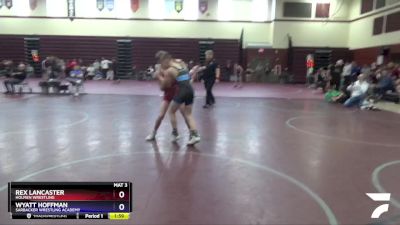 14U-3 lbs Rr2 - Rex Lancaster, Holmen Wrestling vs Wyatt Hoffman, Sarbacker Wrestling Academy