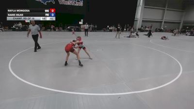 69.7-75.4 lbs Champ. Rd Of 16 - Sadie Hilke, Princeton Wrestling Club vs Rayla Mongosa, Warrior Wrestling Club