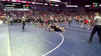 2A-165 lbs Cons. Round 2 - Cooper Gates, West Branch vs Kyler Wade, Williamsburg