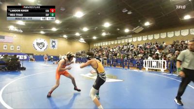 113 lbs Champ. Round 1 - Landon Kiker, Coalinga vs Reo Thao, Sunnyside