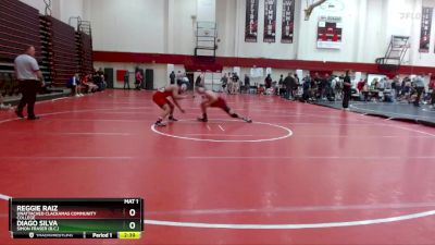 157 lbs Champ. Round 2 - Reggie Raiz, Unattached Clackamas Community College vs Diago Silva, Simon Fraser (B.C.)