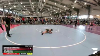 75 lbs Cons. Round 1 - Cayden Dominguez, Apex Grappling Academy vs Bruce Lira, Kaizen Wrestling