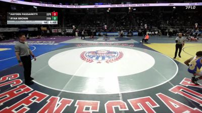 I-190 lbs Quarterfinal - Ryan Brown, Syracuse vs Hayden Passaretti, Saratoga Springs