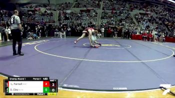 160 lbs Champ. Round 1 - Logan Farnell, Maconaquah vs Garrett Clay, Delta