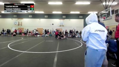 225 lbs 5th Place Match - Daegan Turnbull, Horns Up Wrestling vs Carter Miller, Team Real Life Wrestling