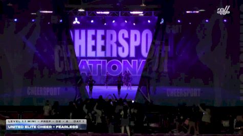 United Elite Cheer - FEARLESS [2026 L1.1 Mini - PREP - D2 - A Day 1] 2026 CHEERSPORT National All Star Cheerleading Championship
