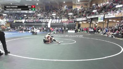 175 lbs Quarterfinal - Beau Porter, Leoti Wichita County HS vs Kayden Clelland, Silver Lake HS