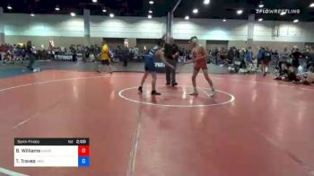 114 kg Semifinal - Bradley Williams, Warrior Wrestling Club vs Tyler Traves, Virginia