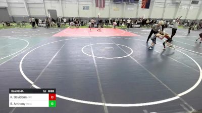 66 lbs Consi Of 4 - Kruz Davidson, Jwc vs Braden Anthony, Yucaipa Thunder Wc