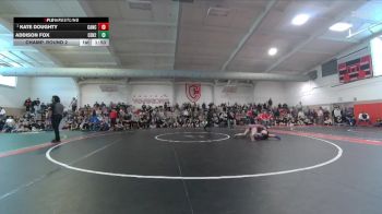 135 lbs Champ. Round 2 - Kate Doughty, Canon City vs Addison Fox, Central JG JV