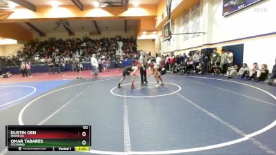 132 lbs Round 3 - Dustin Oen, Mayer HS vs Omar Tabares, Coconino