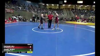 182 lbs Quarterfinals (8 Team) - Zackary Hill, 6A Oregon City vs Daniel Burky, 6A Roseburg