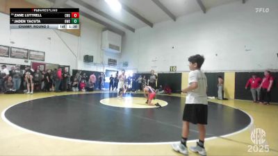 95 lbs Champ. Round 2 - Zane Luttrell, Carnegie Middle School vs Jaden Yacuta, Outlaws Wrestling Club