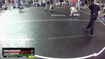 120 lbs Round 1 (4 Team) - Elijah Cervantes, Kansas Mamba vs Noah Christiansen, South Dakota Thunder