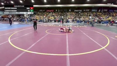 175 lbs Champ. Round 2 - Landyn Reiser, Tri-Valley vs Tucker Mason, Black Hills Wrestling Academy