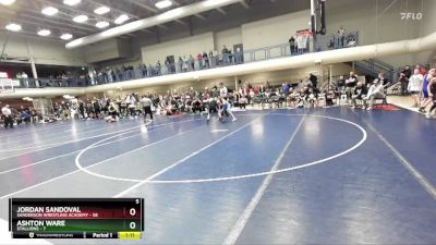 100 lbs Round 1 (16 Team) - Ashton Ware, Stallions vs Jordan Sandoval, Sanderson Wrestling Academy