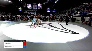 120 lbs Rnd Of 64 - Slater Hicks, California vs Dominic Benjamin, Michigan