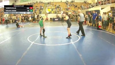 100 lbs Semifinal - Nolan Legge, Anna Youth Wrestling vs Jordyn Ellis, Chesapeake Youth Wrestling