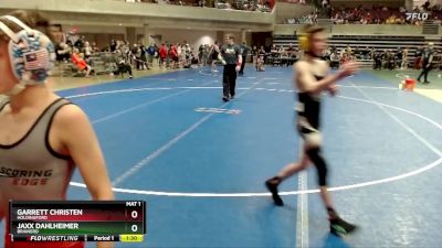 80 lbs Semifinal - Garrett Christen, Holdingford vs Jaxx Dahlheimer, Brainerd