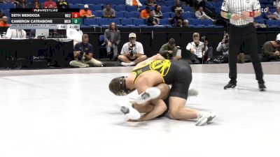 157 lbs 2nd Wrestleback (16 Team) - Cameron Catrabone, Michigan vs Seth Mendoza, Missouri