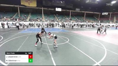 73 lbs Semifinal - Josiah Lesperance, Juggernaut WC vs Max Silentman, Stout Wr Ac