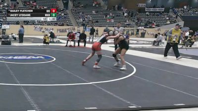 120 lbs Quarterfinal - Jacey Lyddane, Woodford County vs Bailey Fletcher, George Rogers Clark