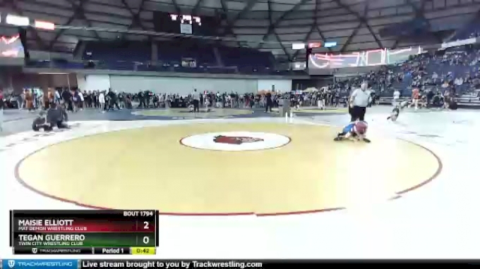67 lbs 5th Place Match - Tegan Guerrero, Twin City Wrestling Club vs Maisie Elliott, Mat Demon Wrestling Club